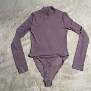 Forever 21 Mesh Turtleneck Bodysuit